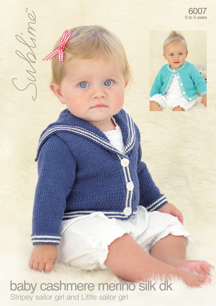 Sublime 6007 Baby's & Child's Pattern in Baby Cashmere Merino Silk DK pattern cover