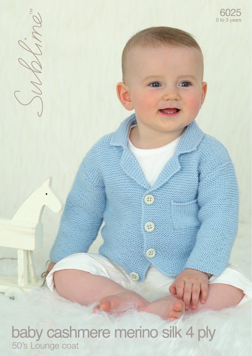 Sublime 6025 Baby's & Child's Coat in Baby Cashmere Merino Silk 4 Ply pattern cover