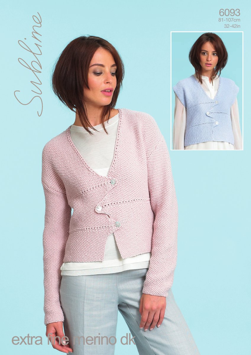 Sublime 6093 Women's Jacket in Extra Fine Merino DK pattern cover