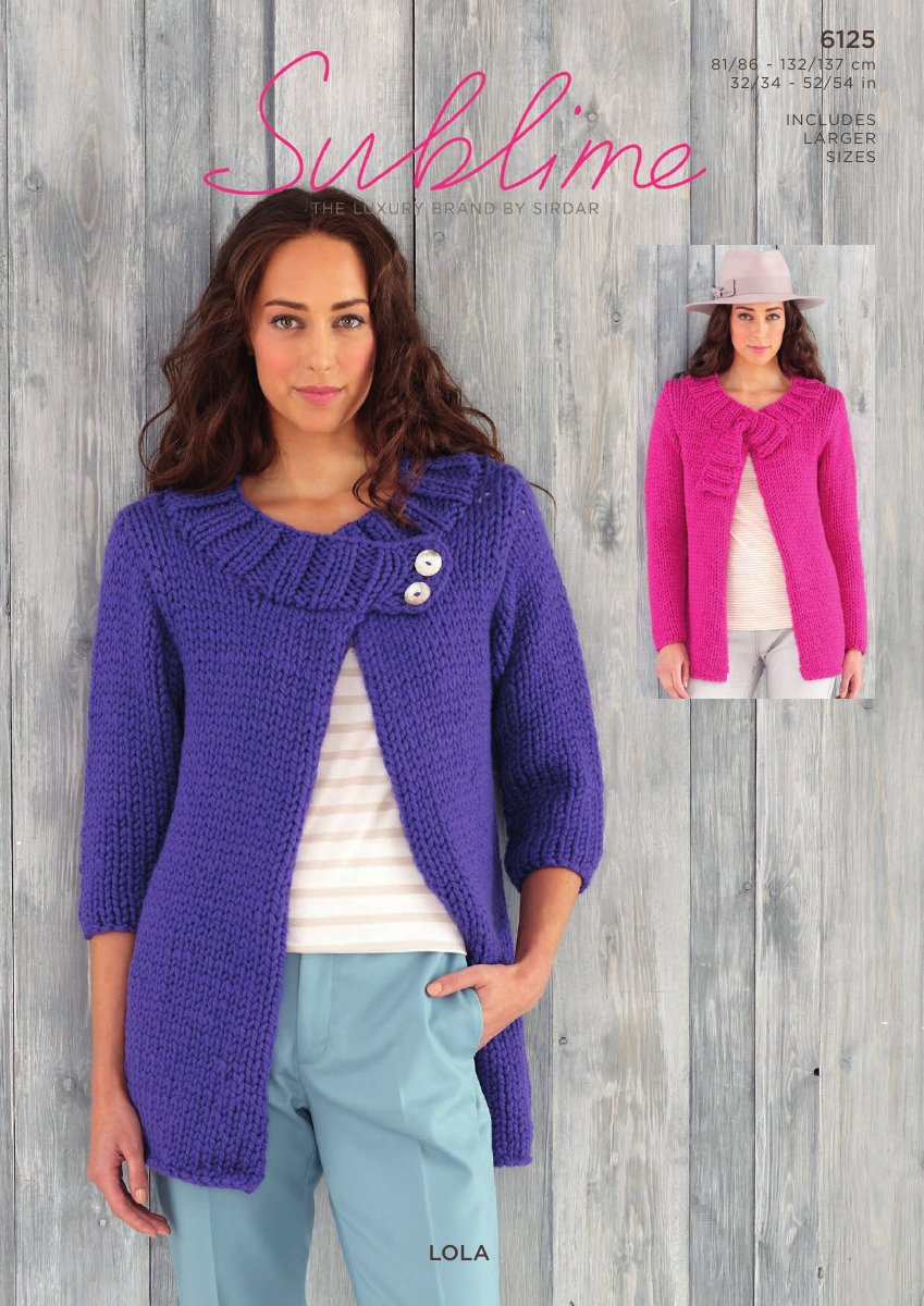 Sublime 6125 Women's Jacket in Lola pattern cover