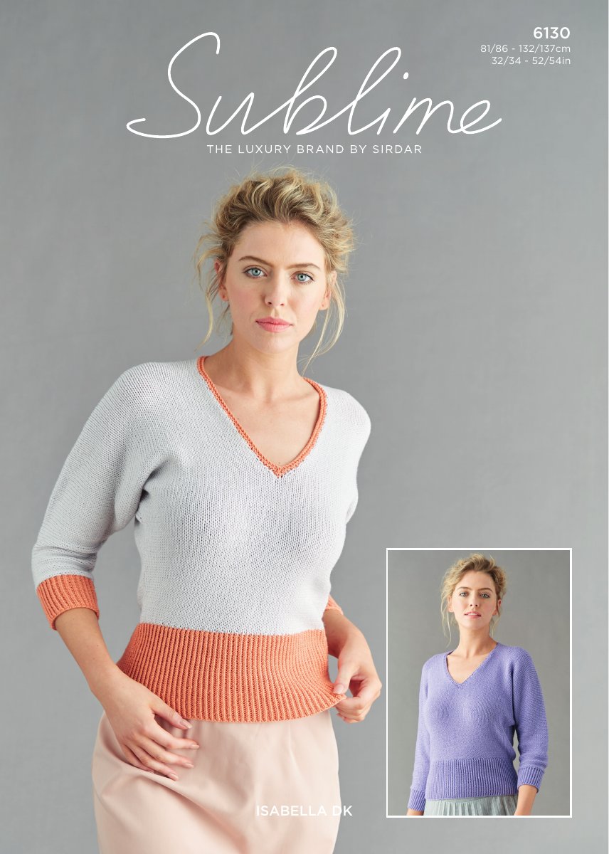 Sublime 6130 Women's Top in Isabella DK pattern cover