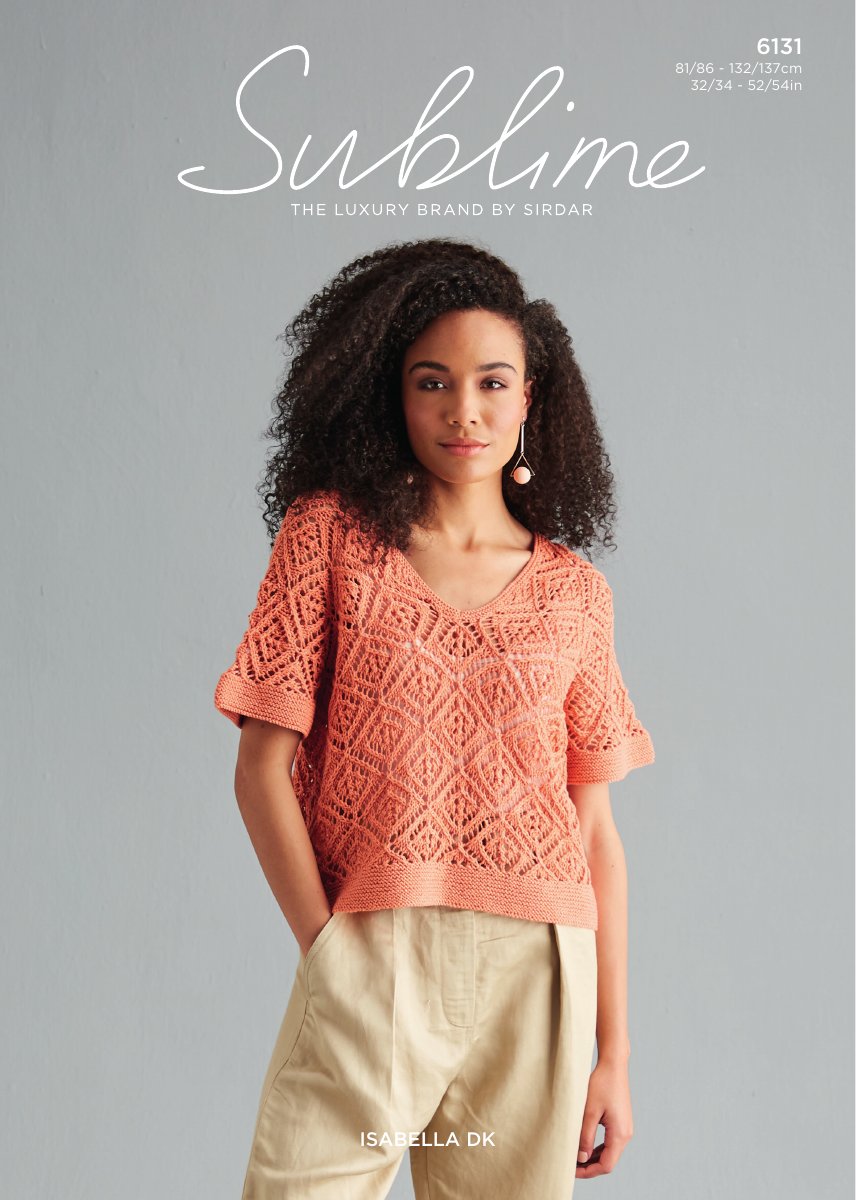 Sublime 6131 Women's Top in Isabella DK pattern cover