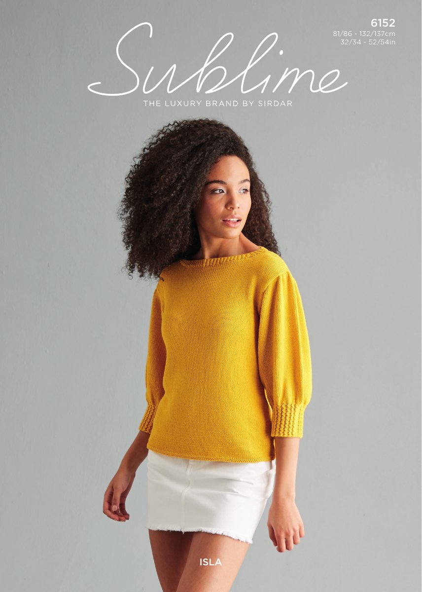 Sublime 6152 Women's Top in Isla DK pattern cover