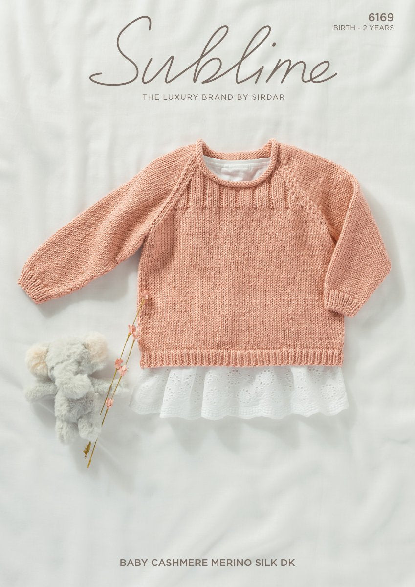 Sublime 6169 Baby's & Child's Sweater in Baby Cashmere Merino Silk DK pattern cover