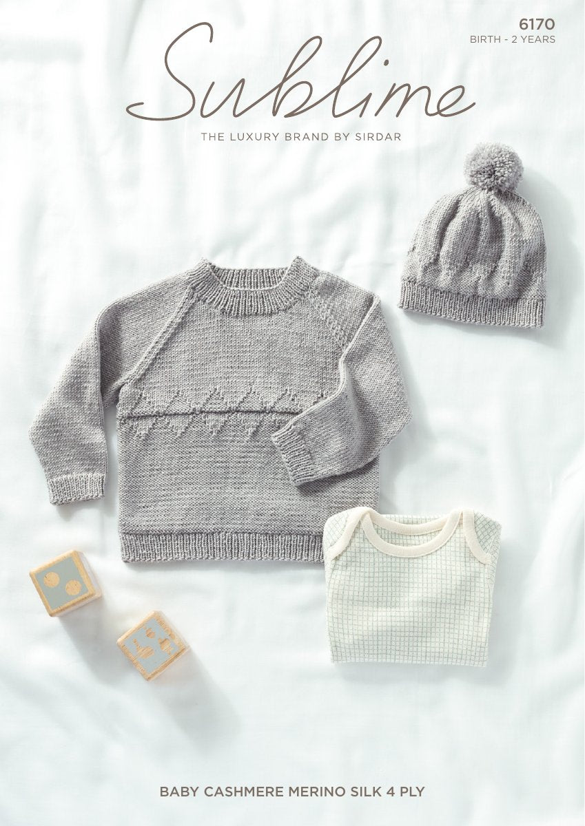 Sublime 6170 Baby's & Child's Sweater in Baby Cashmere Merino Silk 4 Ply pattern cover