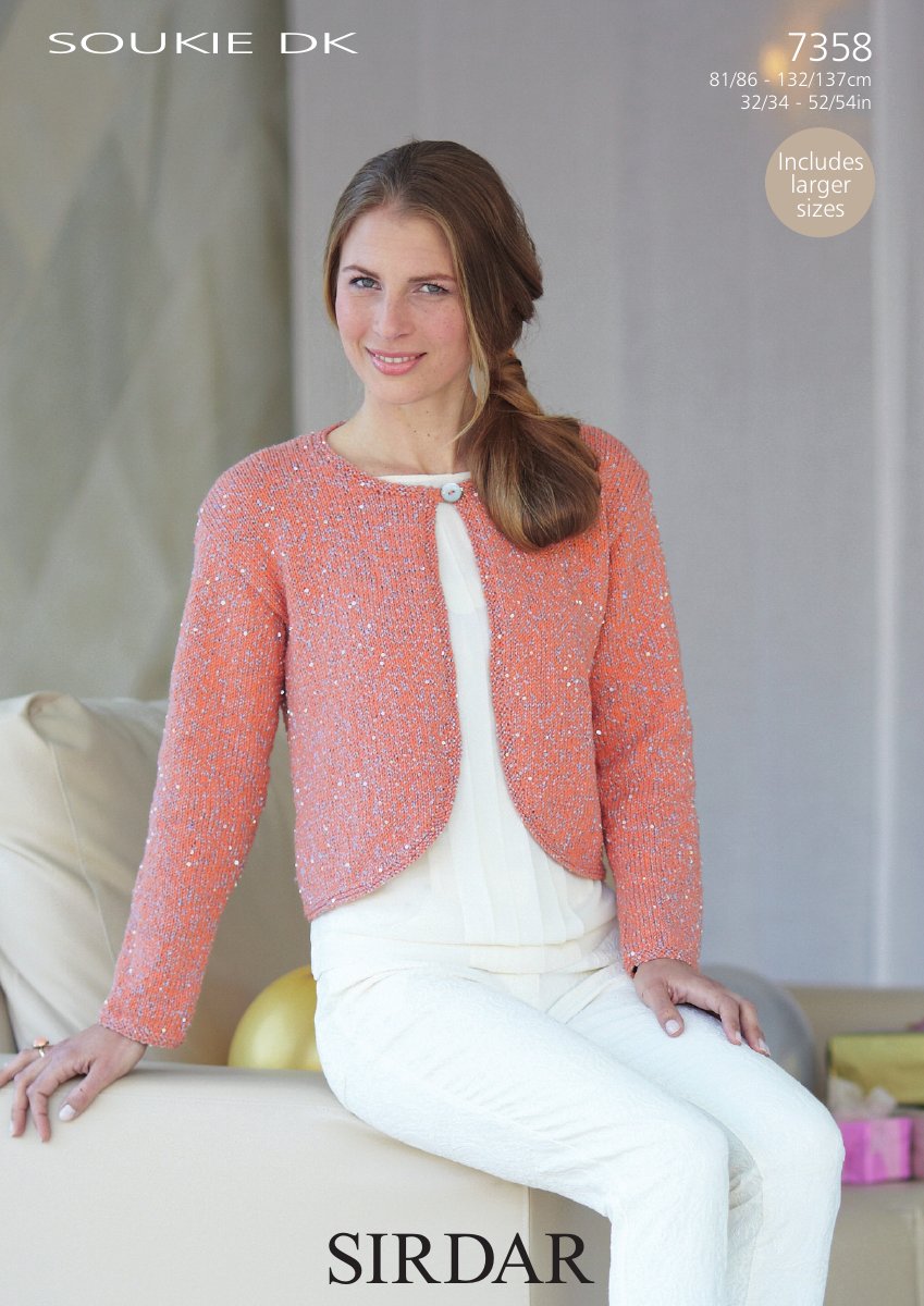 Sirdar 7358 Lady's Bolero in Soukie DK pattern cover