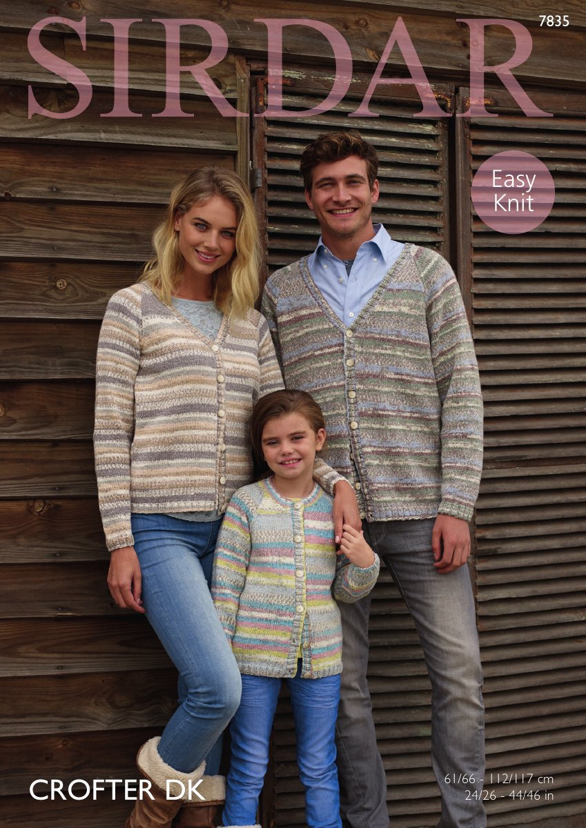 Sirdar 7835 Women's Cardigan in Crofter DK pattern cover