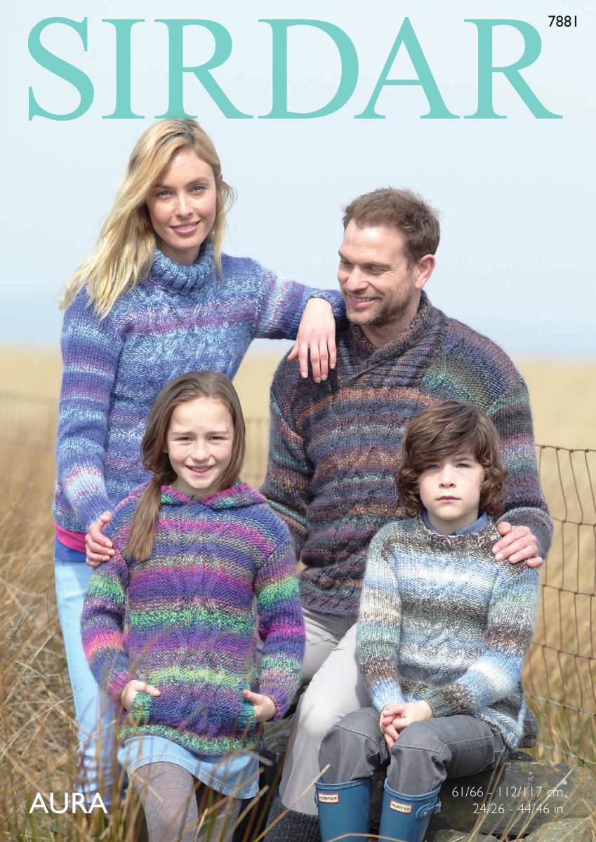 Sirdar 7881 Sweaters in Aura pattern cover