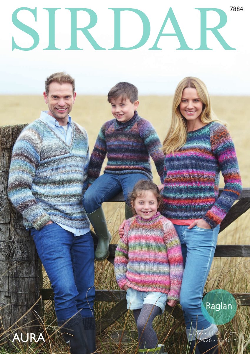 Sirdar 7884 Sweaters in Aura pattern cover