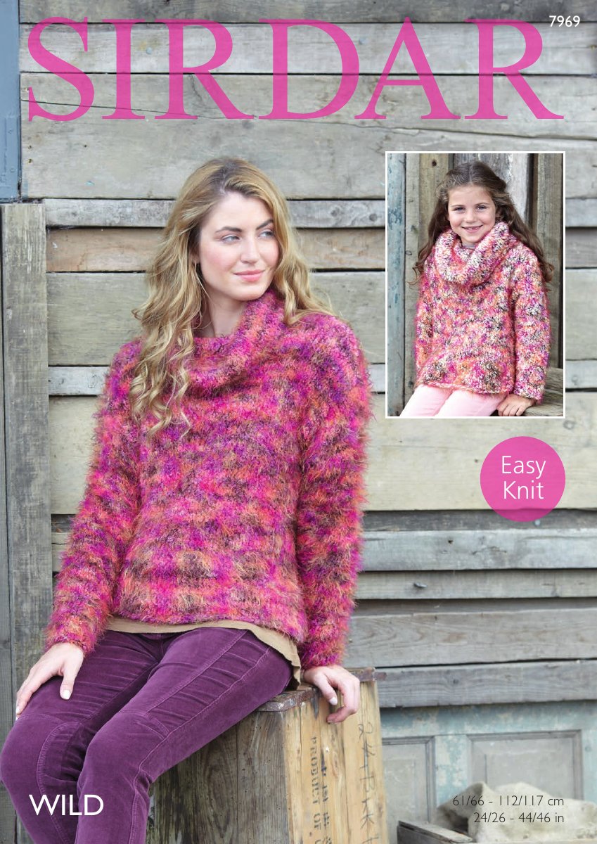 Sirdar 7969 Sweater in Wild pattern cover
