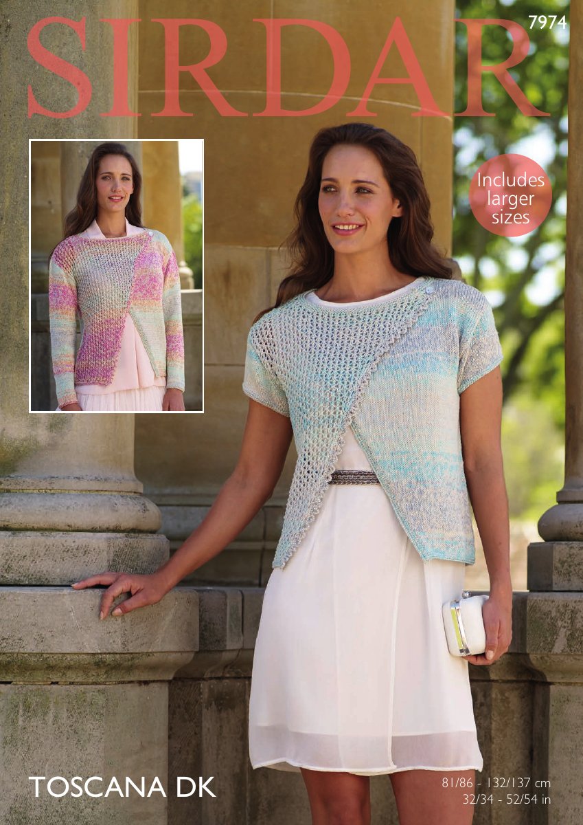 Sirdar 7974 Tops in Toscana DK pattern cover