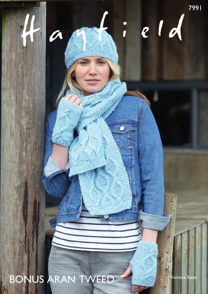 Hayfield 7991 Accessories in Bonus Aran Tweed pattern cover