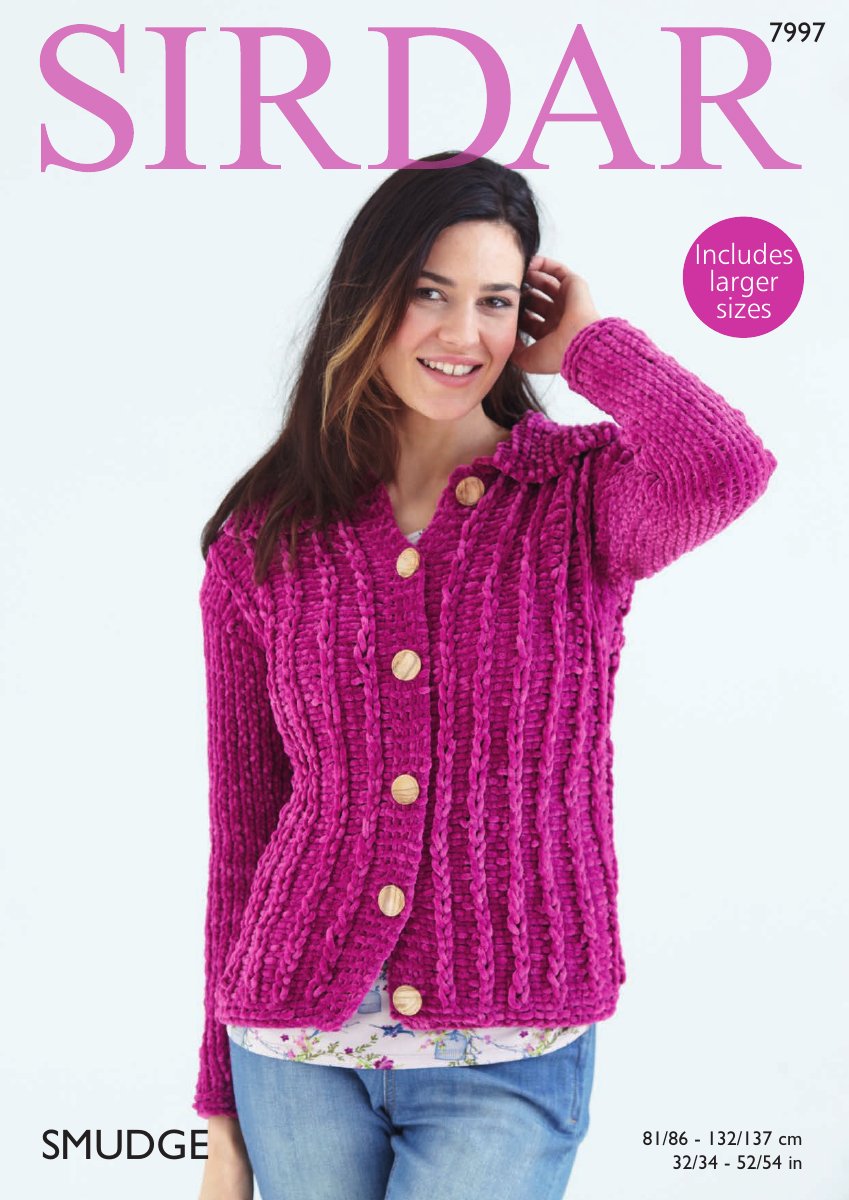 Sirdar 7997 Woman's Jacket in Smudge pattern cover