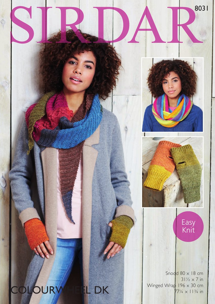 Sirdar 8031 Wrap in Colourwheel pattern cover
