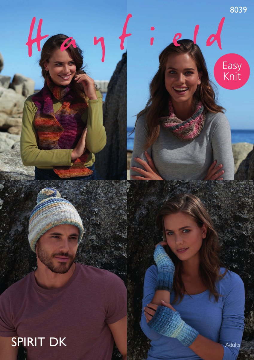 Hayfield 8039 Accessories in Spirit DK pattern cover