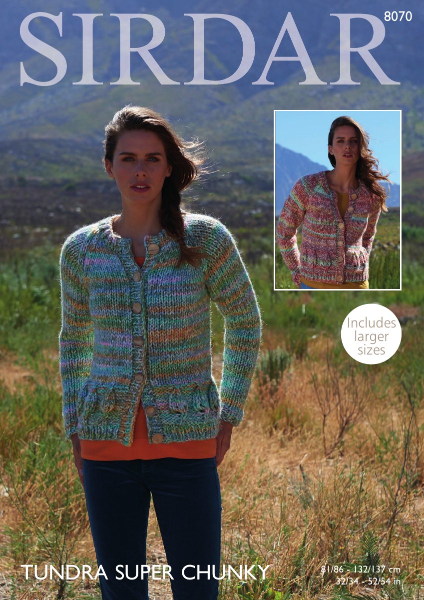 Sirdar 8070 Cardigans in Tundra Super Chunky pattern cover