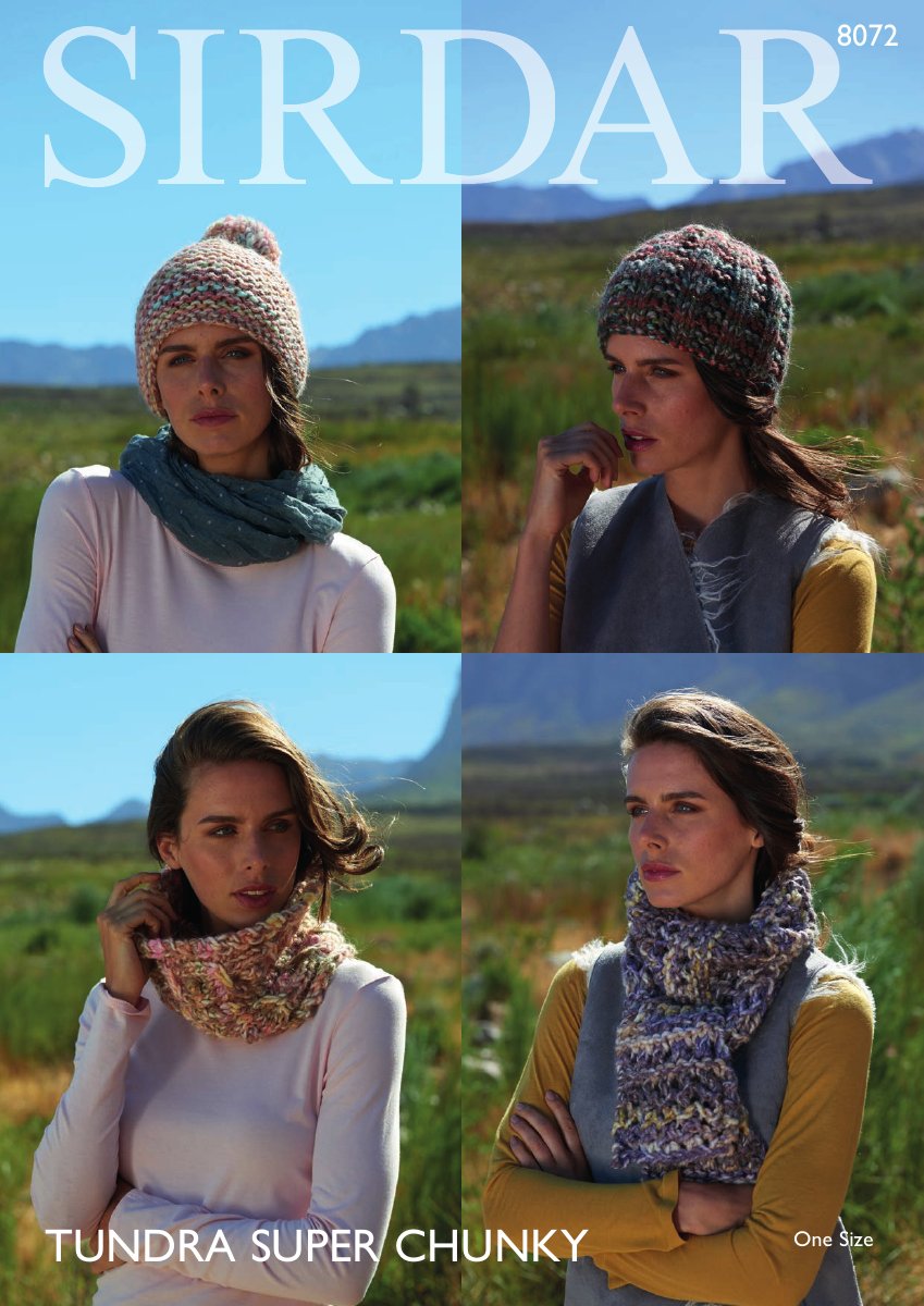 Sirdar 8072 Snood in Tundra Super Chunky pattern cover