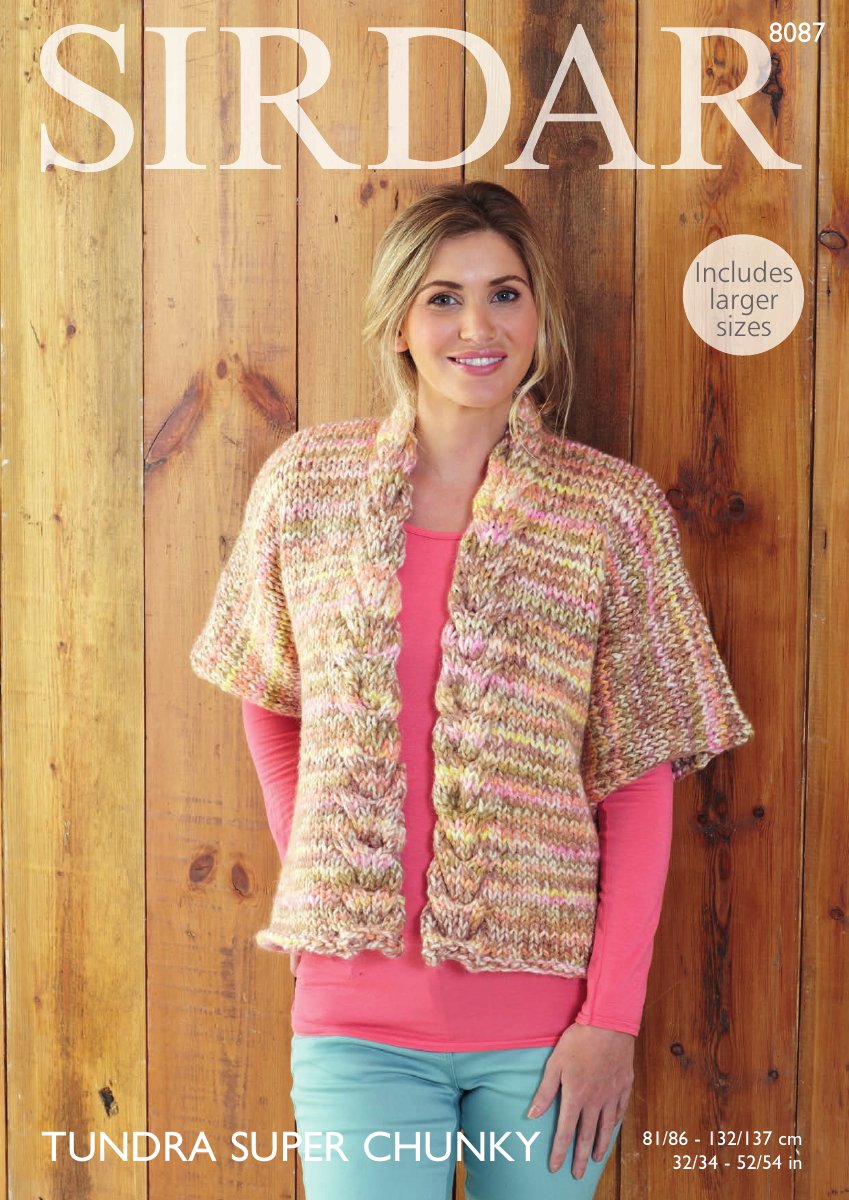 Sirdar 8087 Women's Jacket in Tundra Super Chunky pattern cover