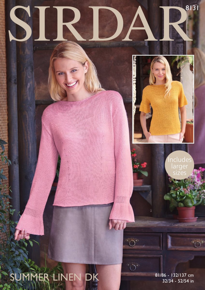 Sirdar 8131 Women's Top in Summer Linen pattern cover