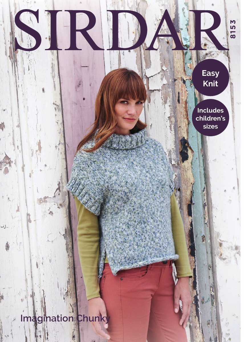 Sirdar 8153 Women's Top in Imagination Chunky pattern cover