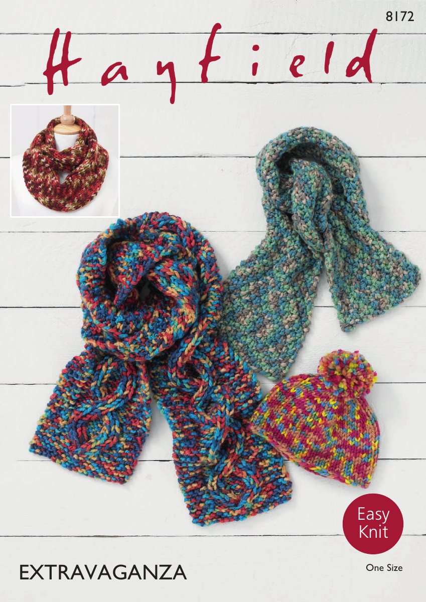 Hayfield 8172 Accessories in Extravaganza pattern cover