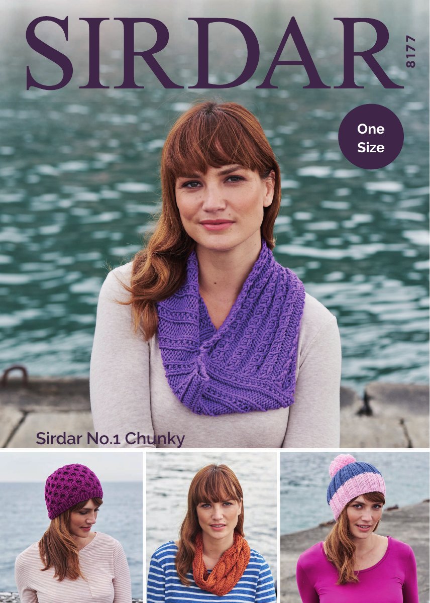 Sirdar 8177 Snood in No.1 Chunky pattern cover