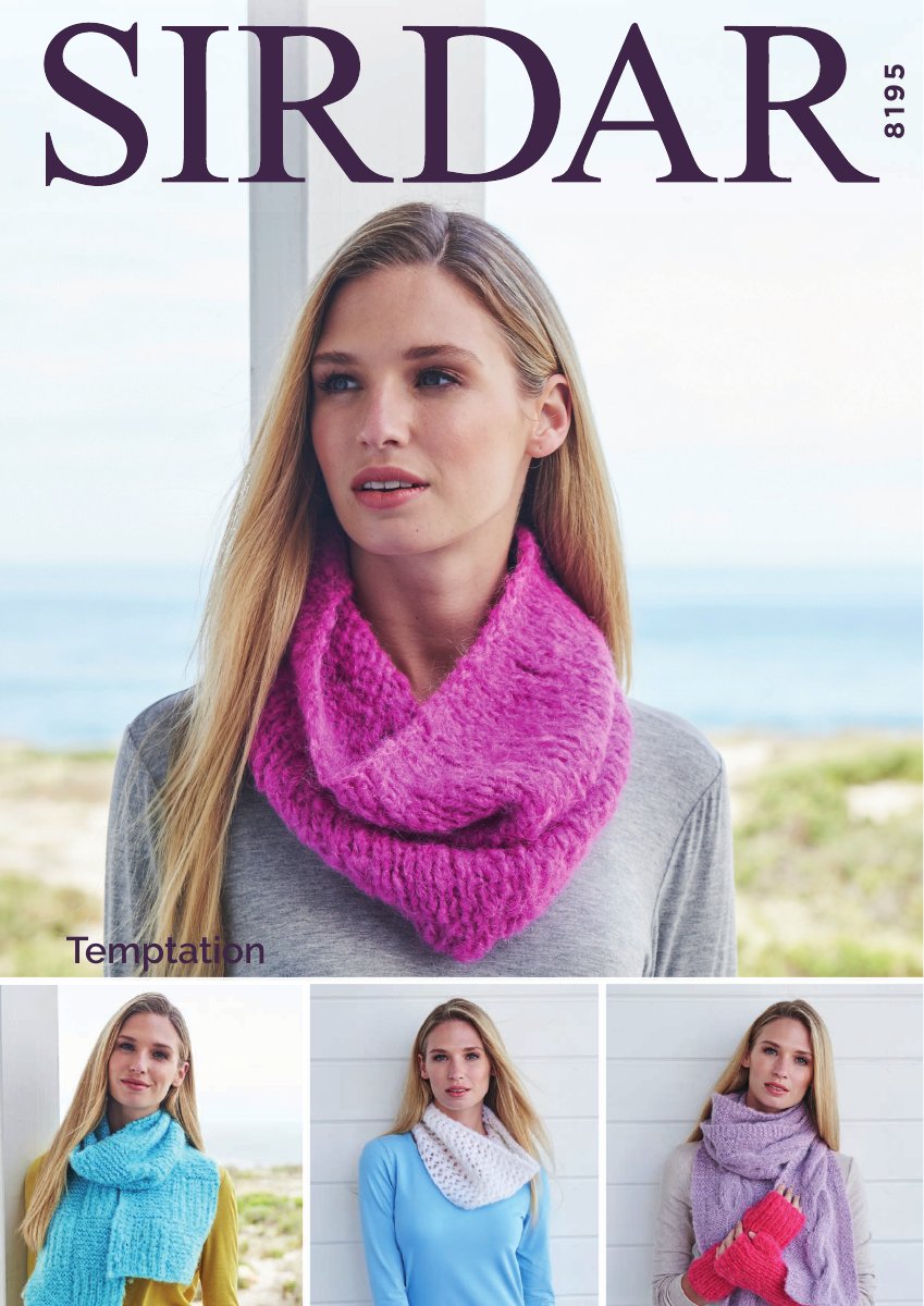 Sirdar 8195 Accessories in Temptation pattern cover