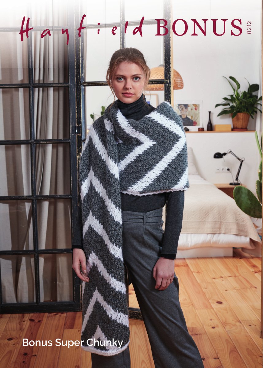 Hayfield 8212 Wrap in Bonus DK pattern cover