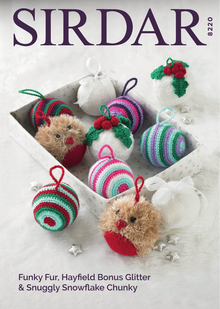 Hayfield 8220 Christmas Stocking in Bonus Glitter DK pattern cover