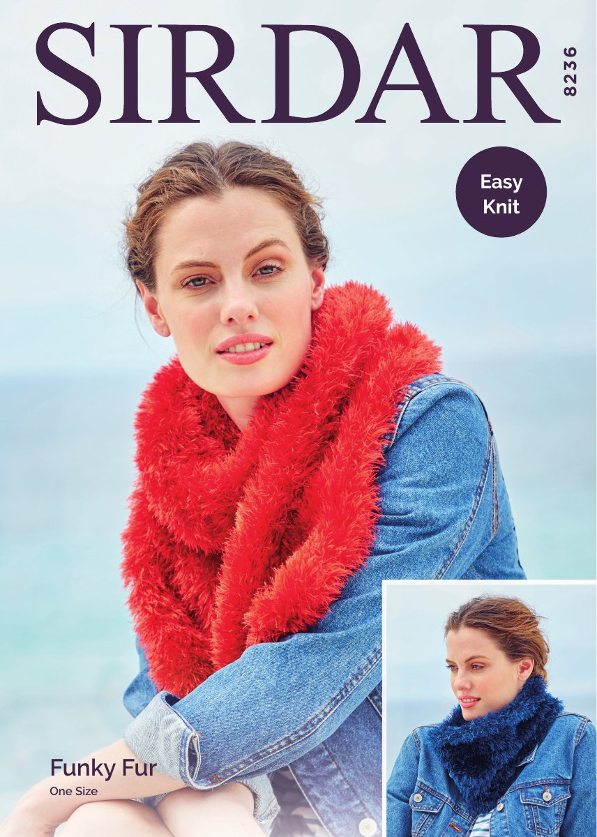 Sirdar 8236 Woman's Accessories in Funky Fur pattern cover