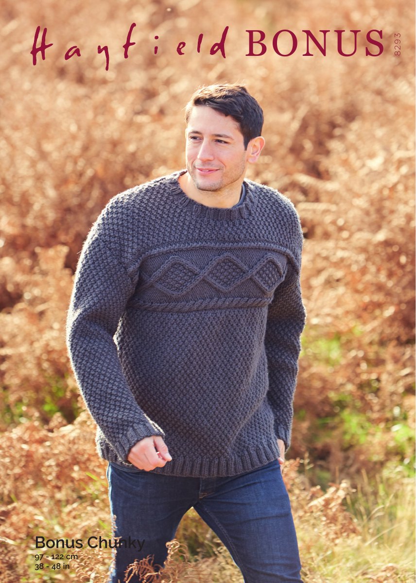 Hayfield 8293 Sweater in Bonus Chunky pattern cover