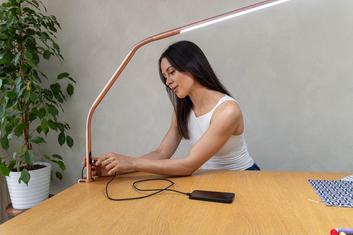 Daylight Slimline 4 Table – Rose Gold