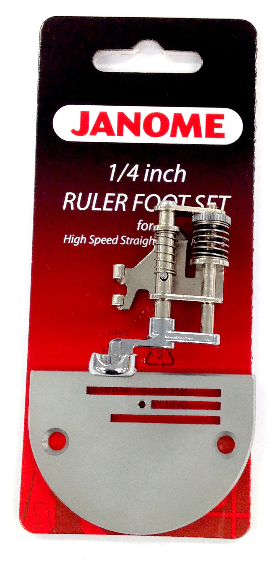 Janome ¼" Ruler Foot Set (Including Darning Plate)
