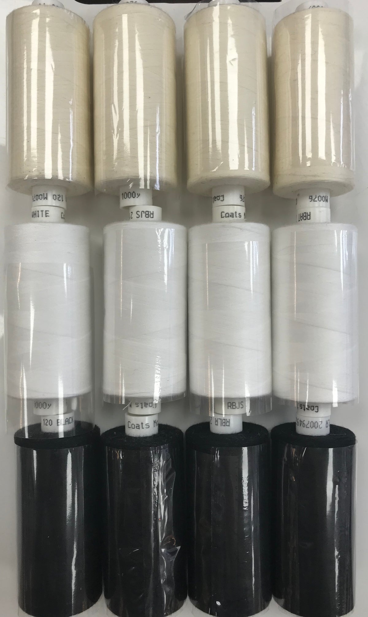 12x 1000m reels Polyester Thread