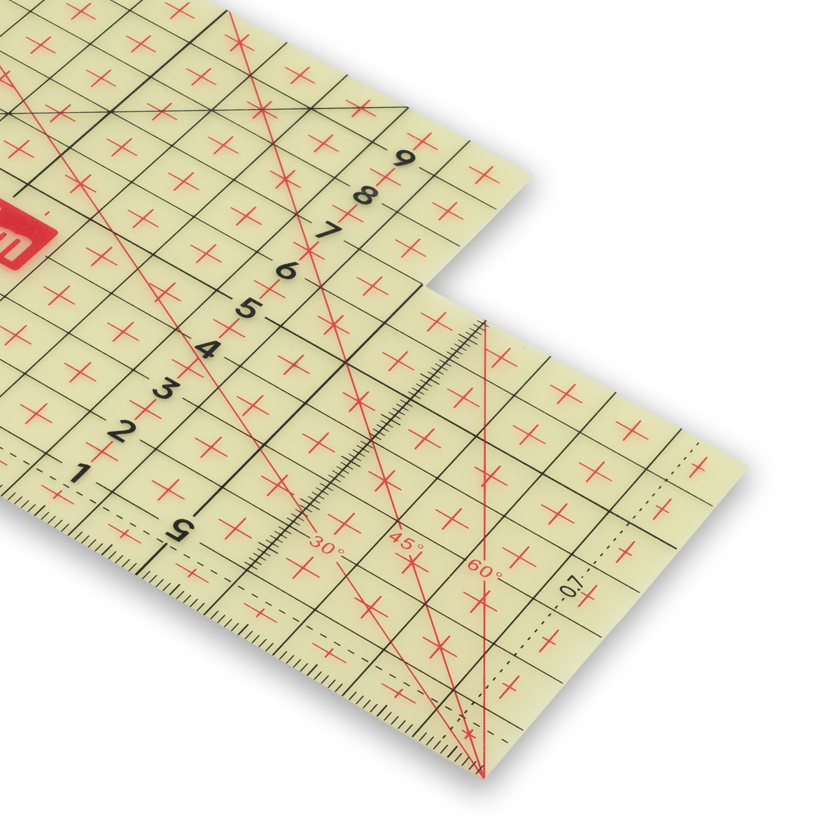 Prym Ironing ruler, transparent, 20 x 10 cm