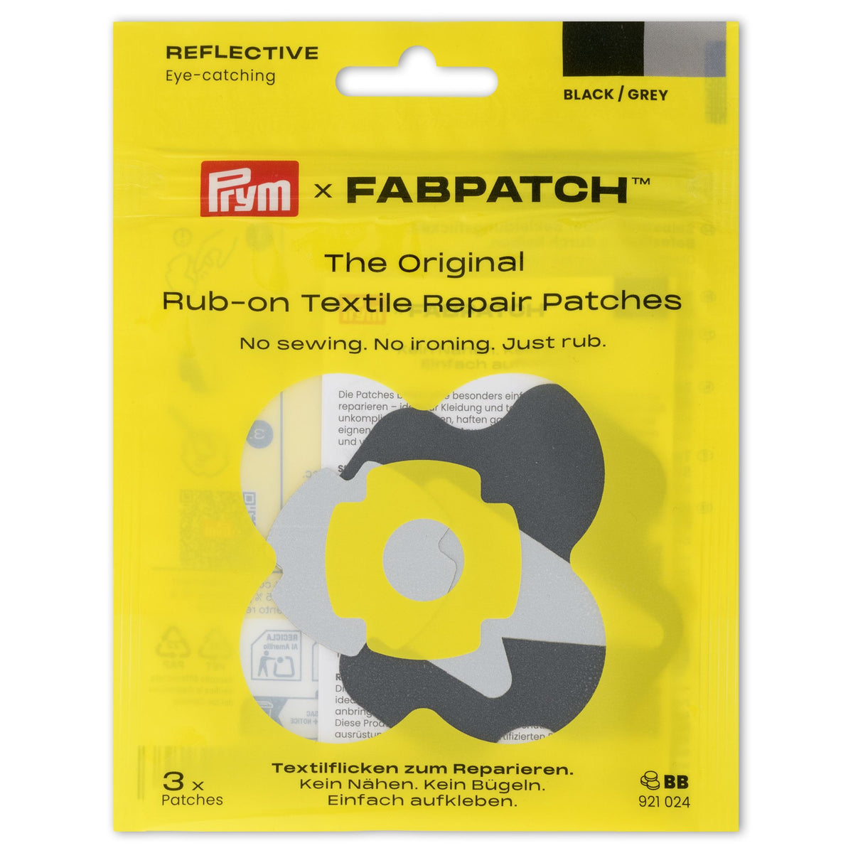 Prym FABPATCH Rub-on Patch REFLECTIVE