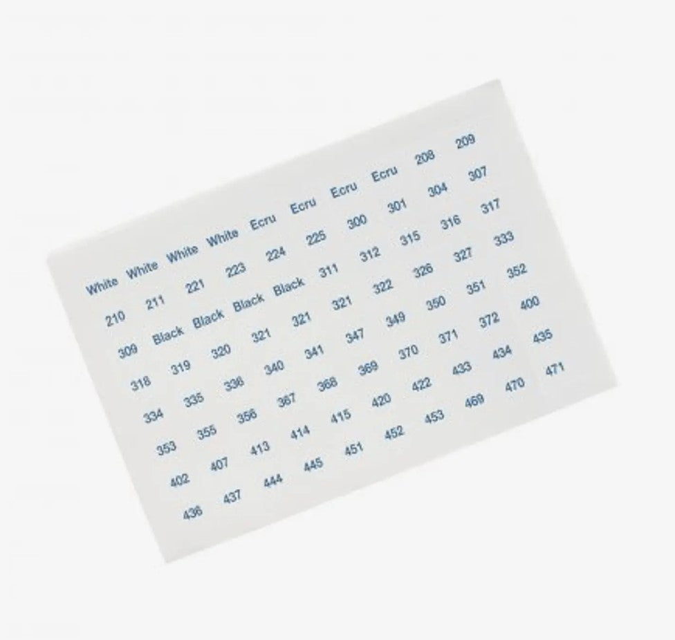 DMC Number Stickers