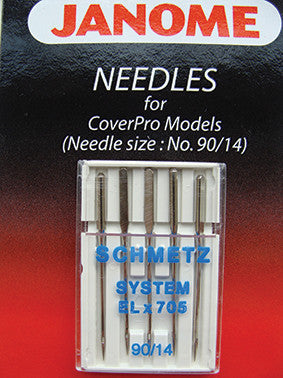Janome CoverPro Needles ELX705 (Pack of 5)
