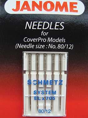 Janome CoverPro Needles ELX705 (Pack of 5)
