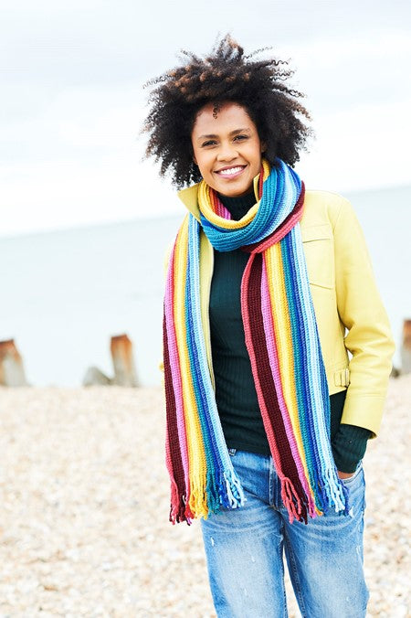 F067 Time Traveller's Scarf - crochet (free downloadable pdf)