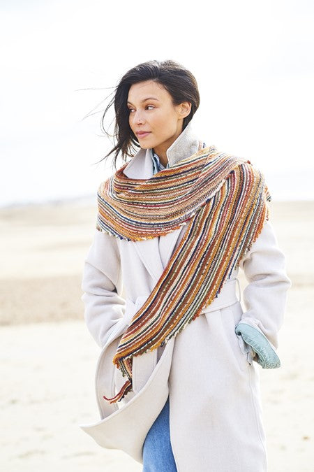 Stylecraft F130 Garter Stitch Shawl (free downloadable pdf)
