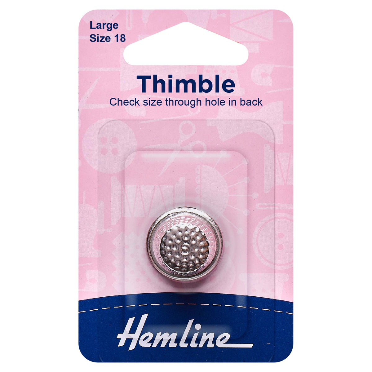 Hemline Metal Thimble - 18mm