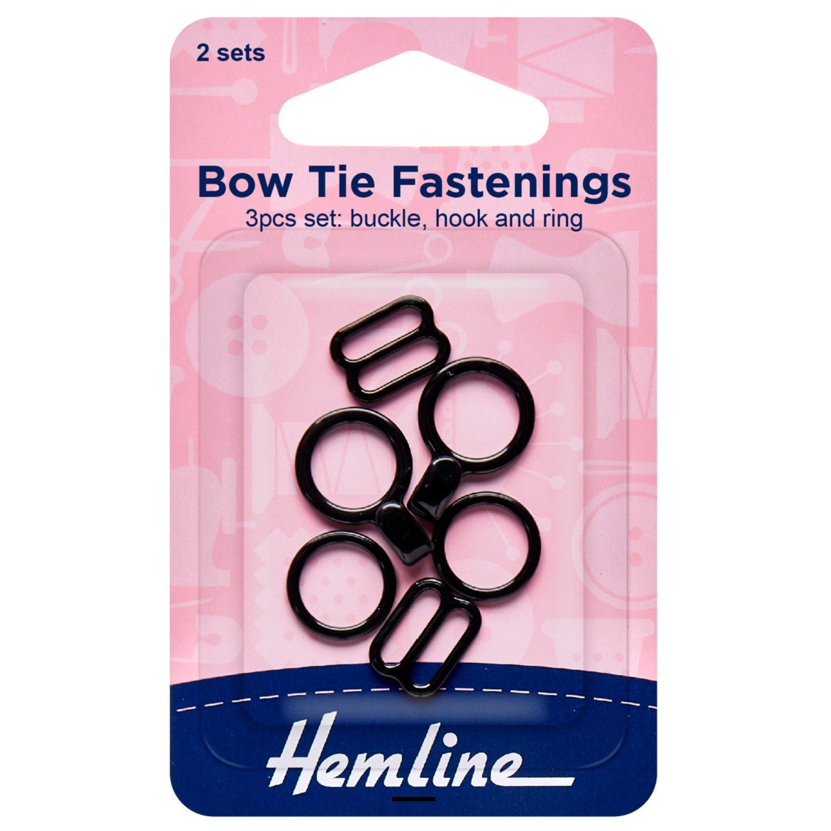 Hemline Bow Tie Set