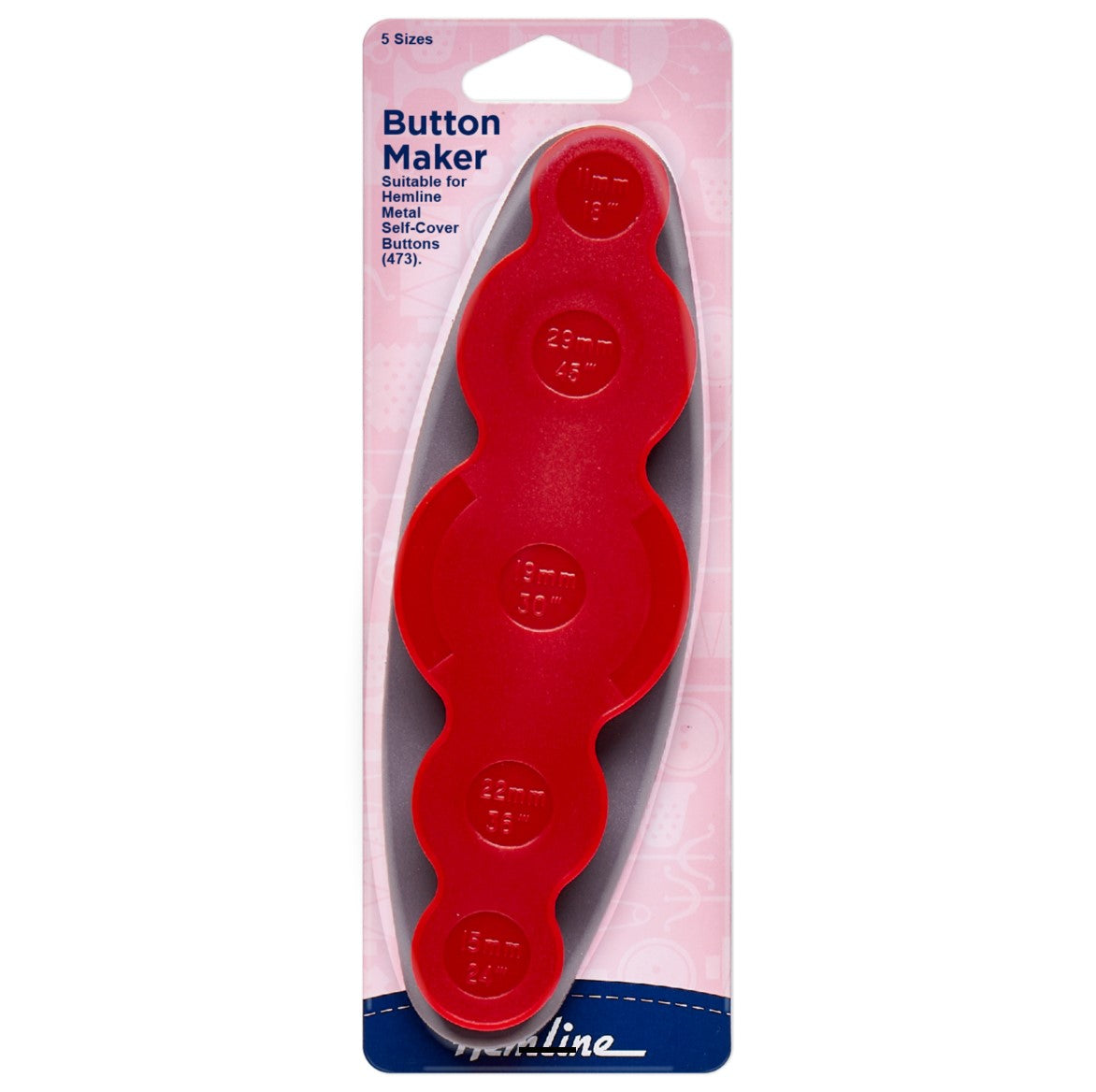 Hemline Self-Cover Button Maker Tool