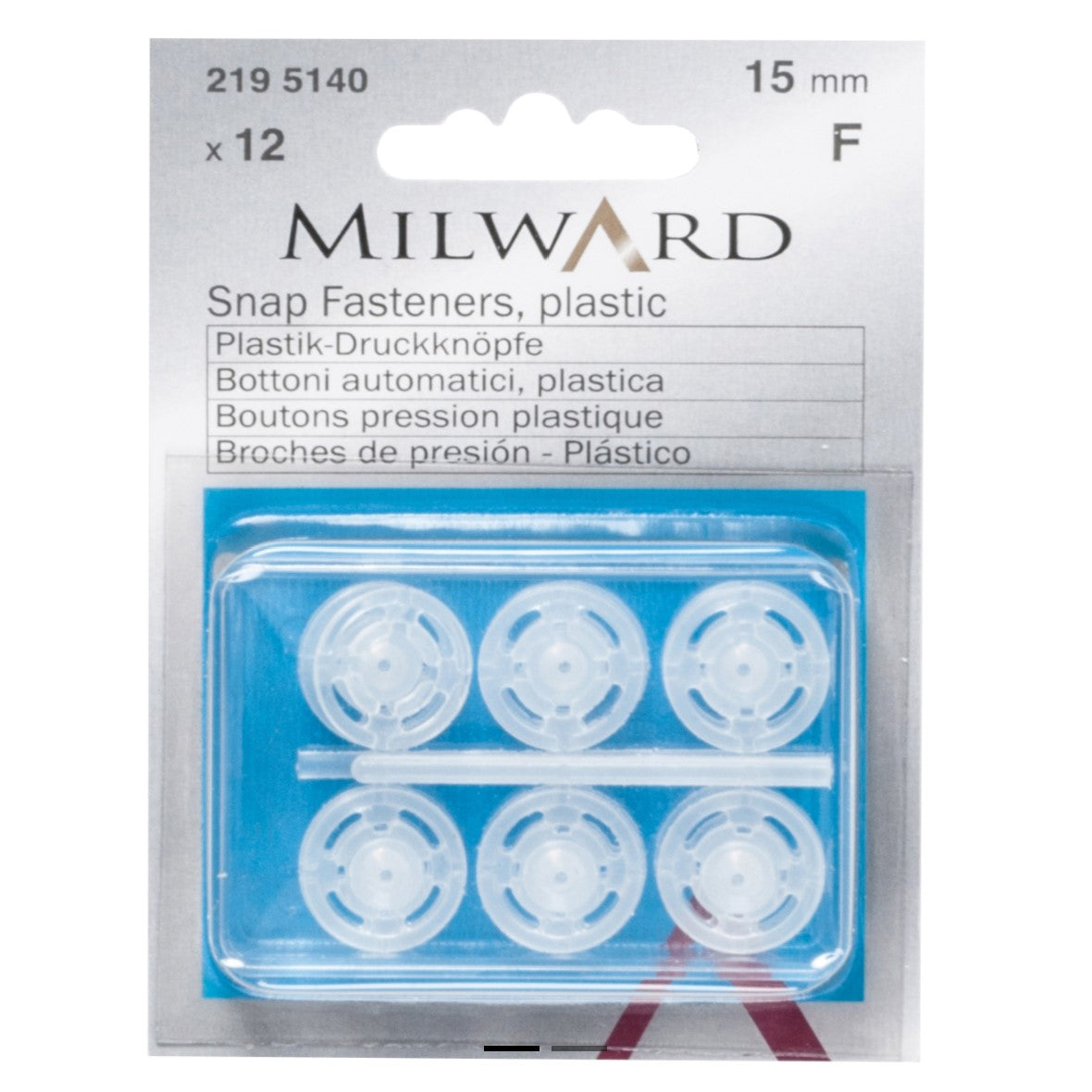 Milward Snap Fasteners 15mm
