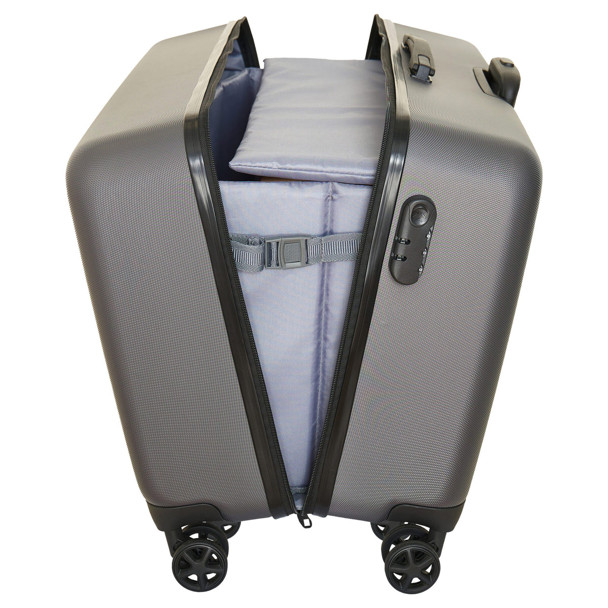 Sewing Machine Trolley Bag: Large: Metallic Silver