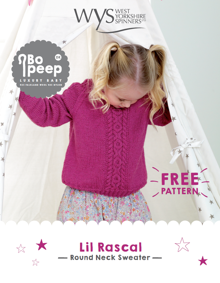 WYS Bo Peep Lil Rascal Sweater (free downloadable pdf)