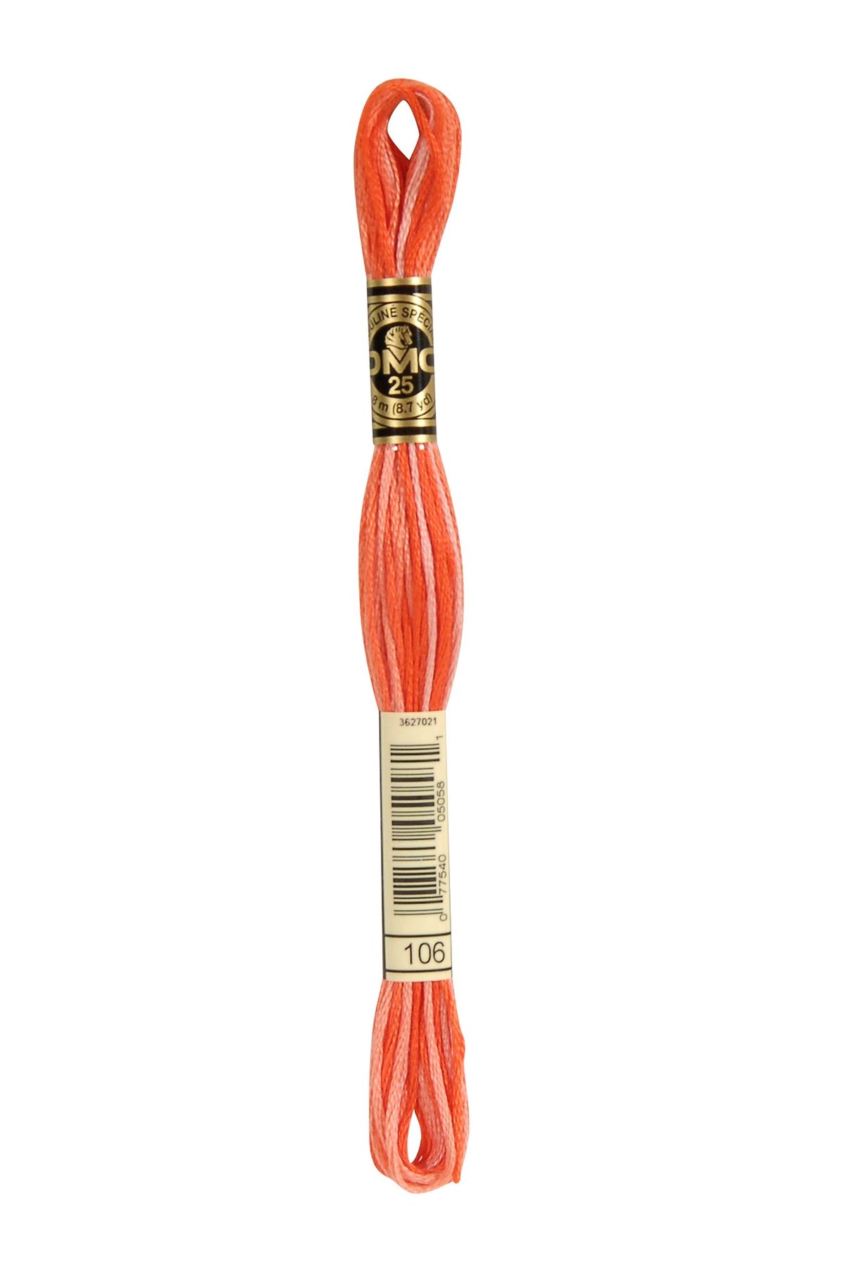 DMC Mouliné Stranded Cotton 106 Variegated Coral