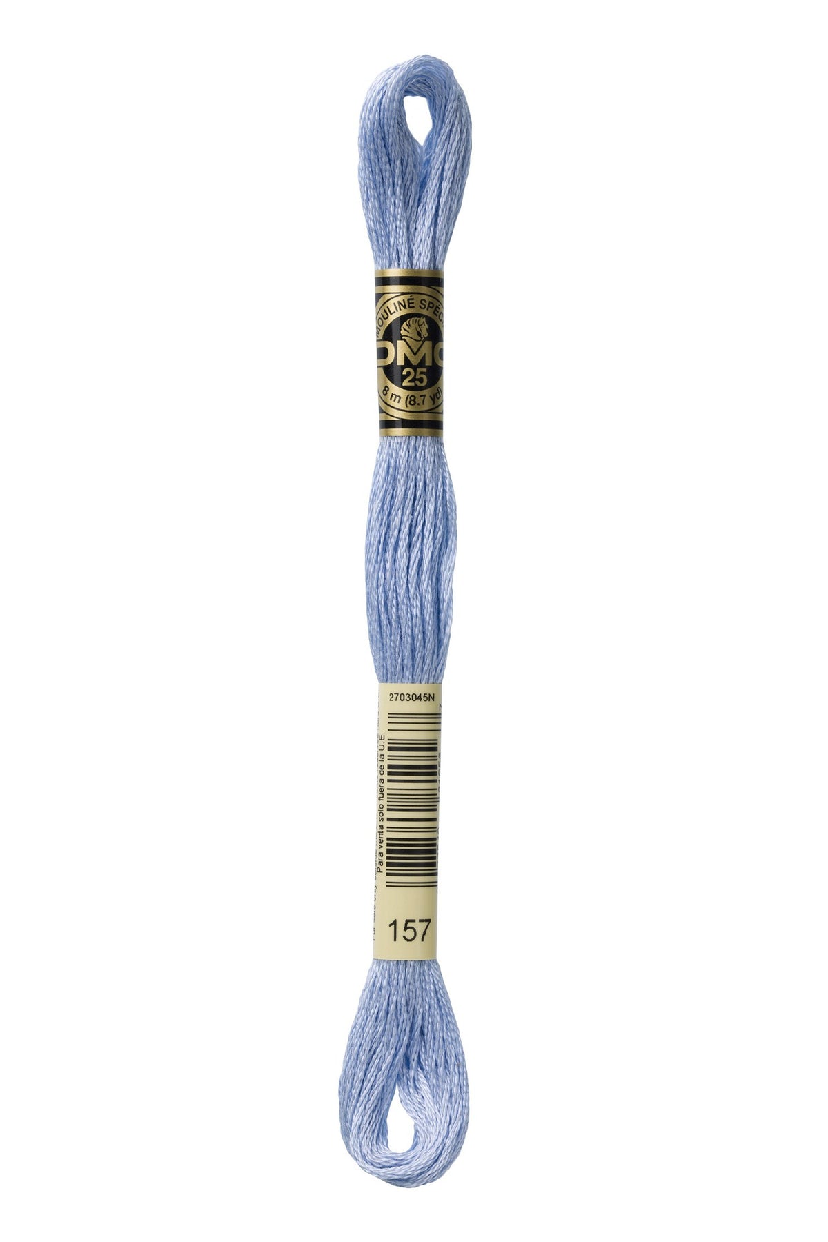 DMC Mouliné Stranded Cotton 157 Cornflower Blue Very Light