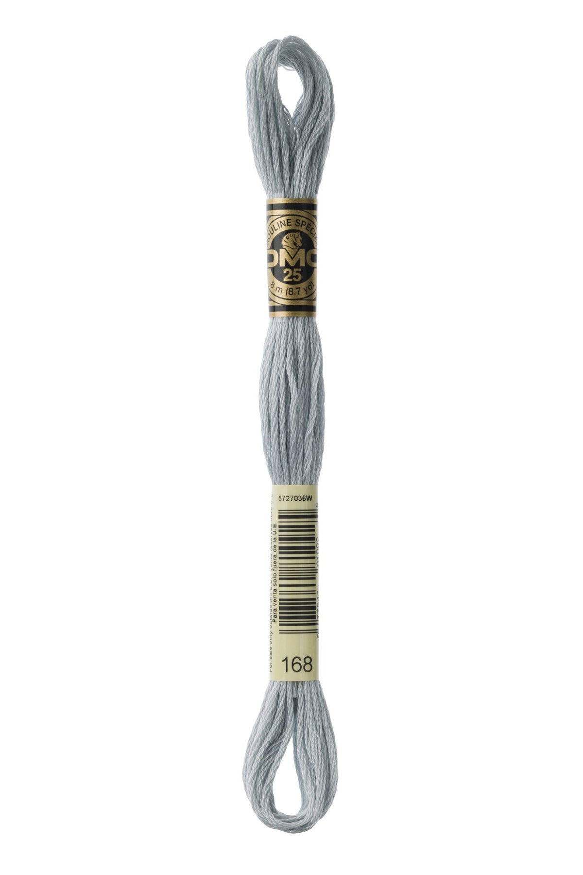 DMC Mouliné Stranded Cotton 168 Pewter Very Light